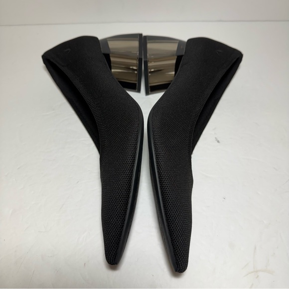 Vivaia Pointed-Toe Block Heel (Aria Block Heels) Black pumps Size 41.5 US 10 - Picture 8 of 16